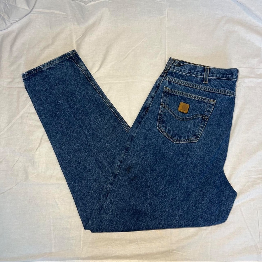 Mens Carhartt B17 (BD0017-M) Light-Medium Wash Denim (40x34)